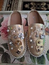 Pantolette damen goldfarben gebraucht kaufen  Garbsen