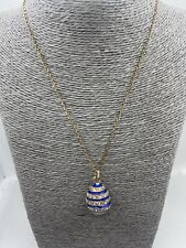 Gold tone blue for sale  Shipping to Ireland