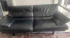 Canape cuir noir d'occasion  Nancy-