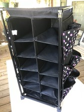 Sapateira pequena 3 camadas 24 organizador de armazenamento de sapatos com rodízios preta com bolinhas comprar usado Sapateira pequena 3 camadas 24 organizador de armazenamento de sapatos com rodízios preta com bolinhas comprar usado  Enviando para Brazil