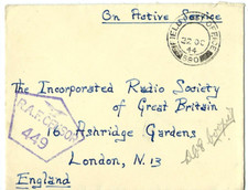 Wwii cover cancel for sale  BANCHORY