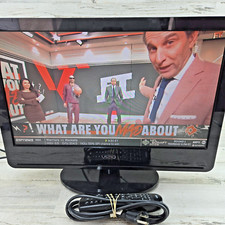 Monitor de TV VIZIO VA220E 22" TV HD LCD 2009 FUNCIONA cabos para jogos com controle remoto  comprar usado  Enviando para Brazil