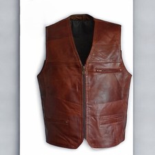 Herren lederweste patchwork gebraucht kaufen  Meiningen