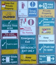 Selection printed safety for sale  BROMSGROVE