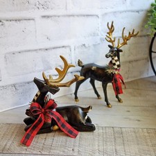 Checked reindeer figurines for sale  Mesa