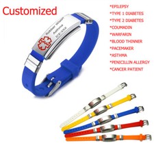 Pulseira de silicone feminina masculina infantil alerta médico nome identificação personalize gravação personalizada comprar usado Pulseira de silicone feminina masculina infantil alerta médico nome identificação personalize gravação personalizada comprar usado  Enviando para Brazil