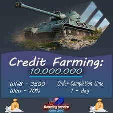 EU / NA | CREDIT FARMING 10.000.000 | wN8 3500-5000 | 1 DAY | WORLD OF TANKS, usado comprar usado  Enviando para Brazil