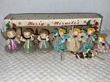 Usado, X8 Antigo MCM 50s Putz Natal Novidade Enfeites de Anjo Caixa de Algodão Fiado Japão Muito Bom Estado comprar usado Usado, X8 Antigo MCM 50s Putz Natal Novidade Enfeites de Anjo Caixa de Algodão Fiado Japão Muito Bom Estado comprar usado  Enviando para Brazil