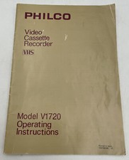 Philco V1720 VCR VHS Video Cassette Recorder Owners Manual Vintage, usado comprar usado  Enviando para Brazil
