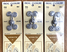 LOTE 3 Conjuntos de Fixadores de Roupas Vintage Estilo Chinês PRATA, usado comprar usado  Enviando para Brazil
