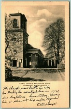 Cartão postal G2 Christ Church and Parish House Cambridge Massachusetts MA 1954 comprar usado  Enviando para Brazil