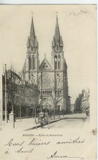 Cpa moulins eglise usato  Spedire a Italy