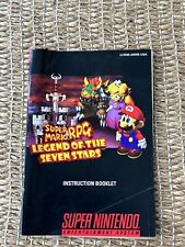 Super Mario RPG Legend of the Seven Stars SNES manual somente livreto de instruções comprar usado  Enviando para Brazil