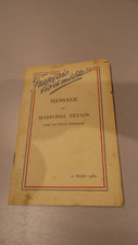 Message maréchal petain d'occasion Message maréchal petain d'occasion  Saint-Dié-des-Vosges