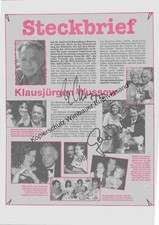 Riginal autogramm klausjürgen gebraucht kaufen  Dortmund