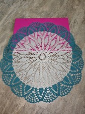 Crochet cotton teal for sale  WISBECH