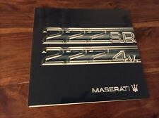 Prospectus brochure maserati d'occasion  Saint-Cyr-sur-Morin