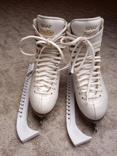 Patins bonecos Graf Prestige Professional e lâminas Lausanne brancas femininas 7,5 M comprar usado  Enviando para Brazil