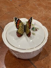 MARURI OBRA-PRIMA ENESCO 1979 OSSO PORCELANA BORBOLETA BUGIGANGA TIGELA COM TAMPA EXCELENTE ESTADO USADO comprar usado  Enviando para Brazil