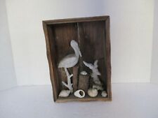 Pelican seashells shadowbox for sale  San Diego