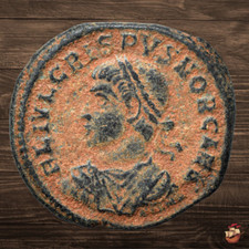 Usado, Moeda romana tardia - Follis - Crispus (317-326) Campgate Antioquia (AE20) @K557 comprar usado  Enviando para Brazil