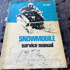 Snowmobile service manual for sale  Arvada