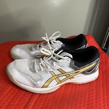 Asics Gel-Rocket 9 branco/ouro puro masculino médio feminino 10 comprar usado  Enviando para Brazil