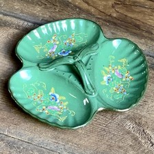 Antigo prato dividido caçador verde cerâmica pintada flores cabo central 7,5” transversal comprar usado  Enviando para Brazil