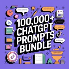 Usado, 100.000+ Pacote de Prompts ChatGPT - Impulsione Negócios, Marketing, Mídias Sociais e Mais comprar usado  Enviando para Brazil