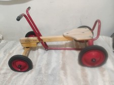 Usado, Raro Vintage Rádio Flyer Row-Cart Vermelho Push Pull Cart Madeira Aço comprar usado  Enviando para Brazil