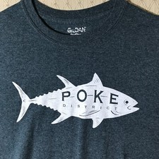 Usado, Camisa POKE District Broke Da Mouth GG azul algodão poli cozinha havaiana laranja CA comprar usado  Enviando para Brazil