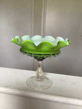 Lime green glass for sale  ILMINSTER