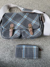 Grey blue tartan for sale  READING