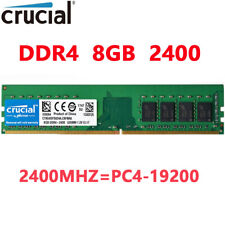 Crucial DDR4 8GB 2400Mhz PC4-19200 288pins Desktop Memory Dimm Ram 1X8GB comprar usado  Enviando para Brazil