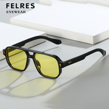 Usado, Óculos de sol quadrado ponte dupla moda para homens mulheres óculos de sombra ao ar livre quente comprar usado  Enviando para Brazil
