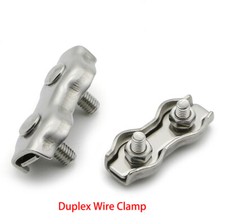 Adequado para braçadeira de cabo de aço inoxidável 304/A2 cabo de aderência simples 1,2 mm-8 mm comprar usado  Enviando para Brazil