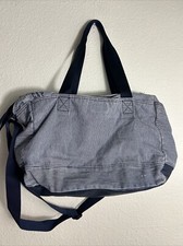 Gap Crossbody OLX Diaper Bag  Denim Blue White Railroad Striped 16x16x6 Canvas comprar usado  Enviando para Brazil