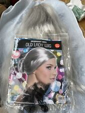 Grey wig long for sale  LONDON