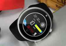 Smartwatch tela redonda corpo de metal preto celular nano sim controle de coroa, usado comprar usado  Enviando para Brazil