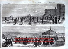 Usado, Inglaterra Broadmoor Hospital Criminal Lunático Asilo, Grande Estampa Antiga da Década de 1860 comprar usado  Enviando para Brazil