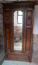 Antique wardrobe mirror for sale  COLCHESTER
