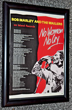 BOB MARLEY A4 FRAMED original 1980s no woman no cry  promo picture song poster comprar usado  Enviando para Brazil