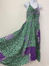Green dress purple for sale  PLYMOUTH