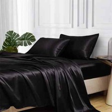 Juego de sábanas ajustables de lujo juego de ropa de cama de seda morera sábanas ajustables sábanas planas segunda mano  Embacar hacia Mexico