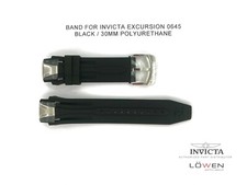 Autêntica pulseira de relógio Invicta Excursion 0645 poliuretano preto 30 mm comprar usado  Enviando para Brazil