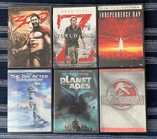 6 Action Movie DVDs Lot,world War Z, Planet Of The Apes,Jurassic Park, 300 Etc. comprar usado  Enviando para Brazil