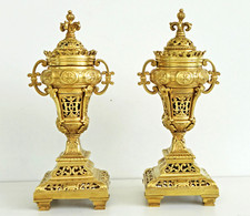 Paire bougeoirs cassolettes d'occasion  Bollwiller