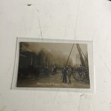 Old postcard fire for sale  FARNHAM