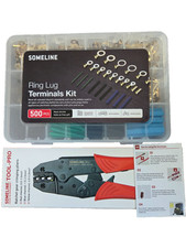 Kit de 500 peças terminal de encaixe de anel e ferramentas de crimpagem tubos termorretrátil conjunto de fiação de crimpagem comprar usado  Enviando para Brazil
