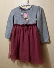 Vestido saia de tule forrado manga longa Tu Kids Peppa Pig meninas tamanho 1,5-2 anos comprar usado  Enviando para Brazil